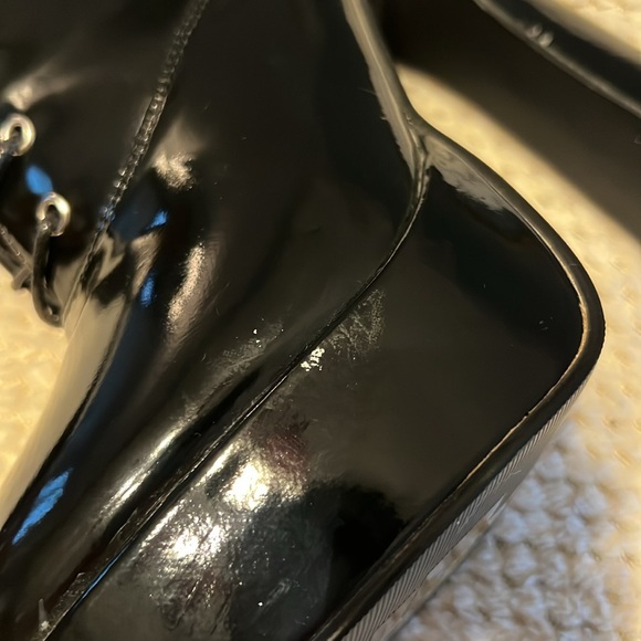 Black lace up platform boots with side zipper 5 heels brand new size 10 - Picture 3 of 7